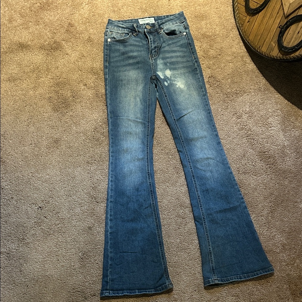 Women's Blue Flared Jeans